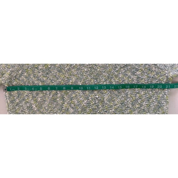 Alfred Dunner Women's Green Sequin Boucle Knit Cardigan Quiet Luxury Classic Med - Picture 7 of 8